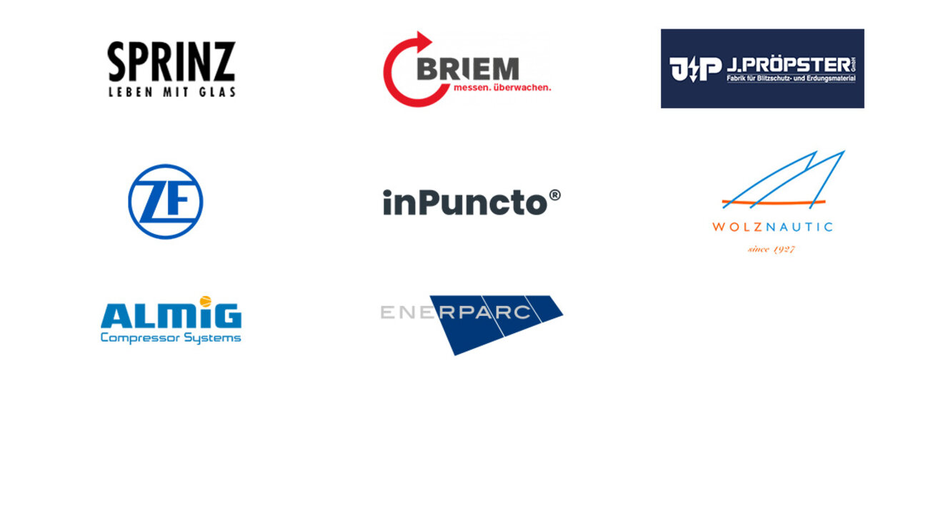 Kunden von SYSTECS: Sprinz, Briem, Pröpster, ZF, inPuncto, Wolz Nautic, Almig, Enerpard