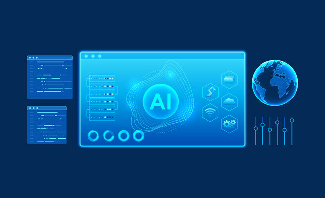 Grafik zur Verdeutlichung wie KI Agenten mit Systemen interagieren und Prozesse automatisieren
